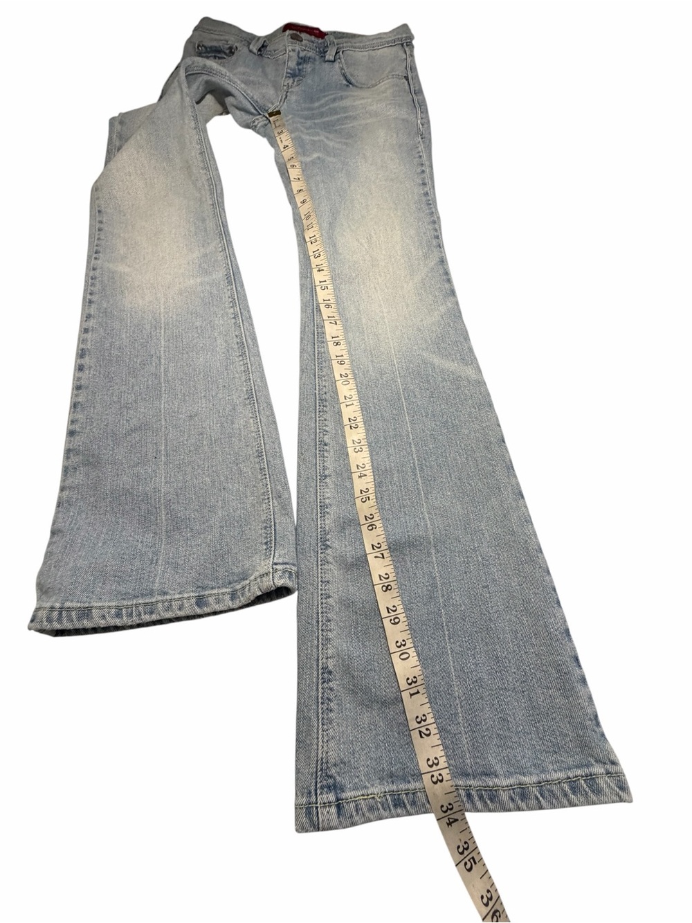 Levis Demi Boot 508 Light Wash Jeans - Classic Straight Fit Sz 27 - Picture 11 of 12